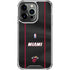 NBA Miami Heat Jersey iPhone 15 Pro Clear Case
